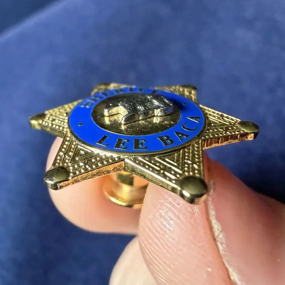 Vintage US California Former Sheriff Lee Baca Lapel Pin
